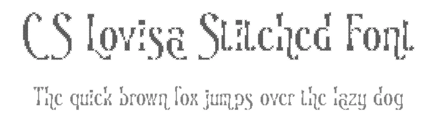 CS Lovisa Stitched Font by craftsupplyco — Display Font