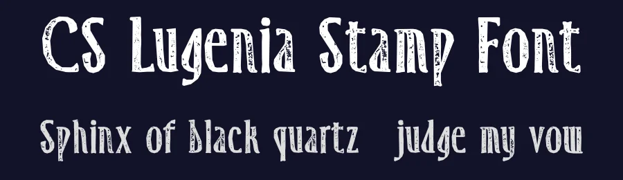 CS Lugenia Stamp Font by craftsupplyco — Display Font — thumbnail 2