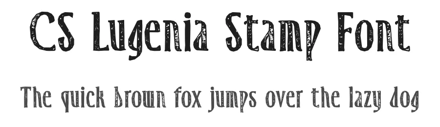 CS Lugenia Stamp Font by craftsupplyco — Display Font