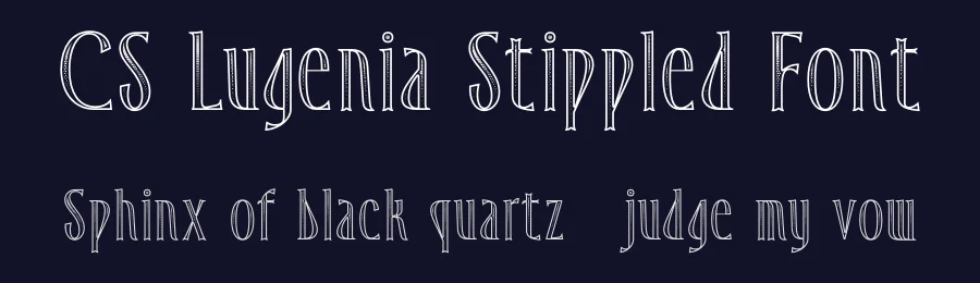 CS Lugenia Stippled Font by craftsupplyco — Display Font — thumbnail 2