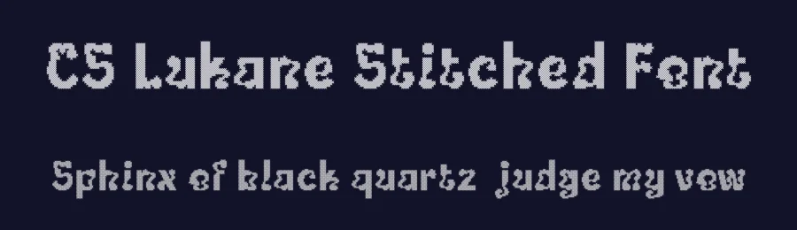 CS Lukane Stitched Font by craftsupplyco — Display Font — thumbnail 2