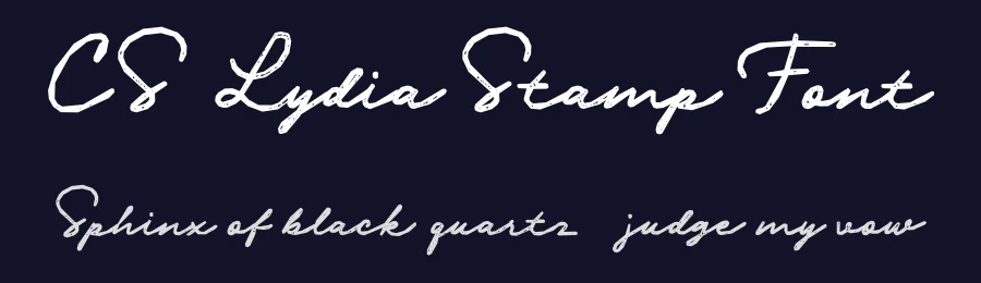 CS Lydia Stamp Font by craftsupplyco — Script Handwritten Font — thumbnail 2