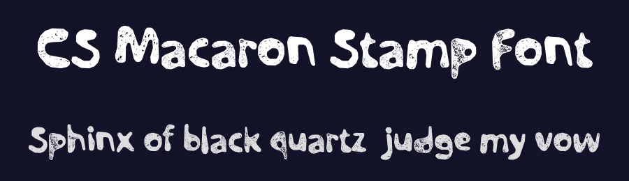CS Macaron Stamp Font by craftsupplyco — Display Font — thumbnail 2