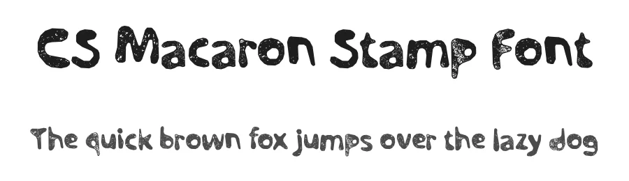 CS Macaron Stamp Font by craftsupplyco — Display Font