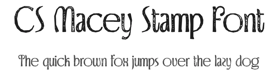 CS Macey Stamp Font by craftsupplyco — Display Font