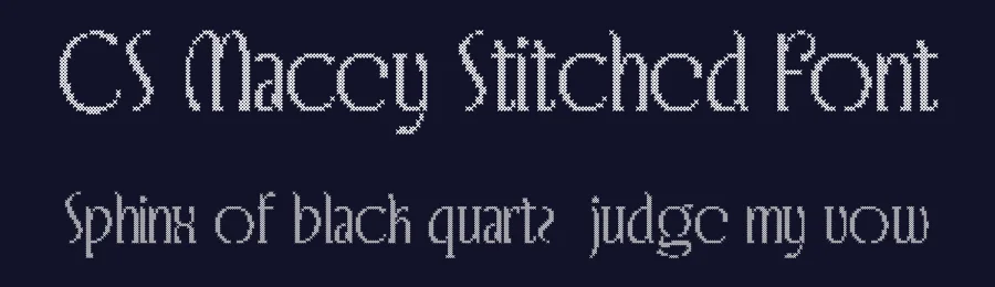CS Macey Stitched Font by craftsupplyco — Display Font — thumbnail 2