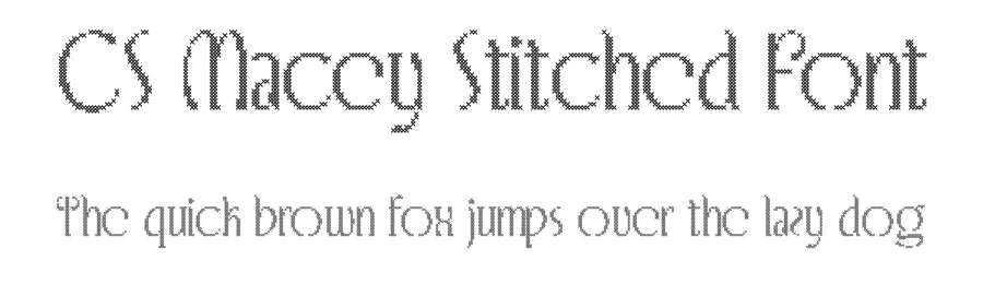 CS Macey Stitched Font by craftsupplyco — Display Font