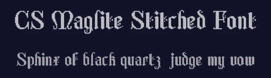 CS Maglite Stitched Font by craftsupplyco — Display Font — thumbnail 2