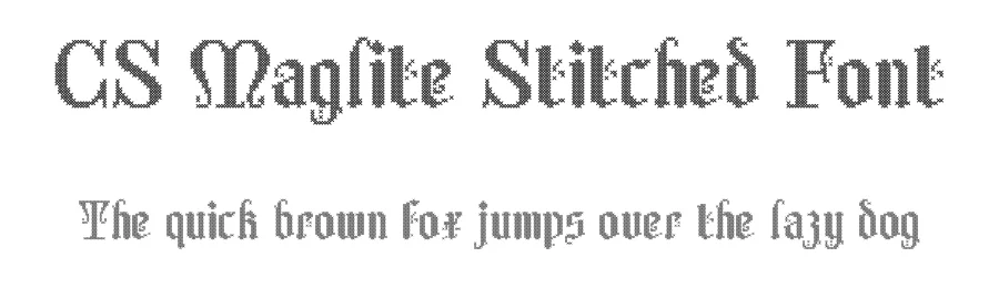 CS Maglite Stitched Font by craftsupplyco — Display Font