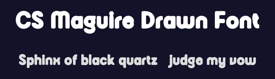 CS Maguire Drawn Font by craftsupplyco — Sans Serif Font — thumbnail 2