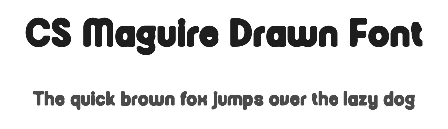 CS Maguire Drawn Font by craftsupplyco — Sans Serif Font