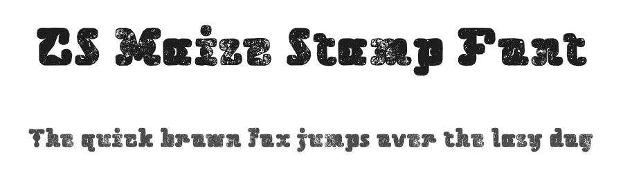 CS Maize Stamp Font by craftsupplyco — Display Font