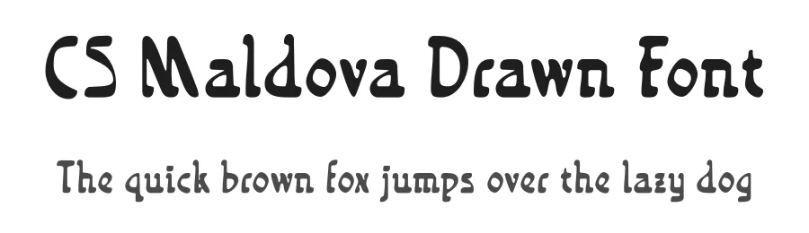 CS Maldova Drawn Font by craftsupplyco — Display Font