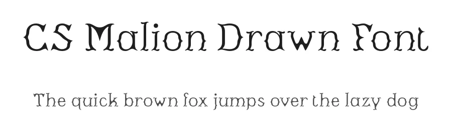 CS Malion Drawn Font by craftsupplyco — Display Font