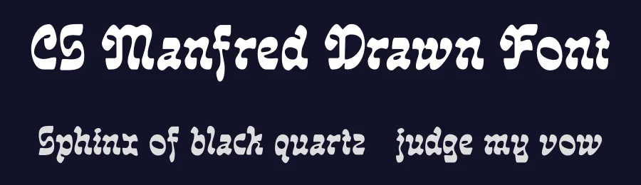 CS Manfred Drawn Font by craftsupplyco — Display Font — thumbnail 2