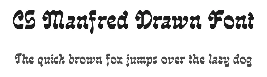 CS Manfred Drawn Font by craftsupplyco — Display Font
