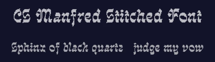 CS Manfred Stitched Font by craftsupplyco — Display Font — thumbnail 2