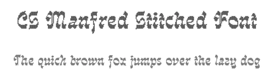 CS Manfred Stitched Font by craftsupplyco — Display Font