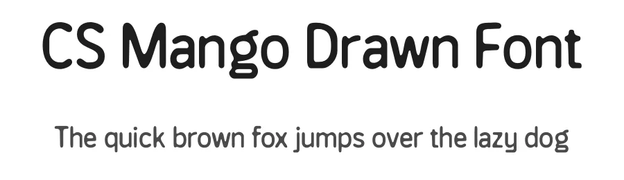 CS Mango Drawn Font by craftsupplyco — Sans Serif Font
