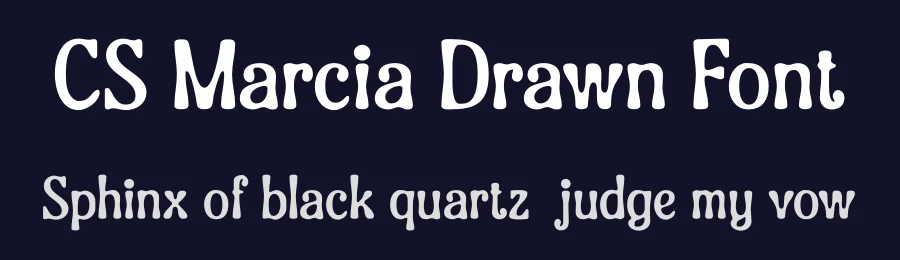 CS Marcia Drawn Font by craftsupplyco — Display Font — thumbnail 2