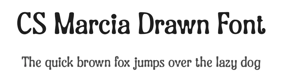 CS Marcia Drawn Font by craftsupplyco — Display Font