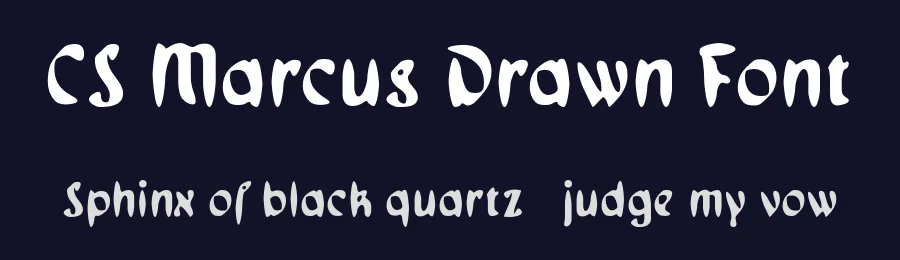 CS Marcus Drawn Font by craftsupplyco — Display Font — thumbnail 2