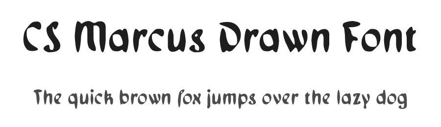 CS Marcus Drawn Font by craftsupplyco — Display Font