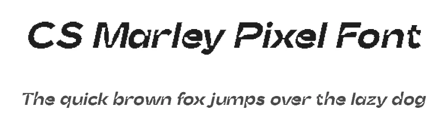 CS Marley Pixel Font by craftsupplyco — Display Font