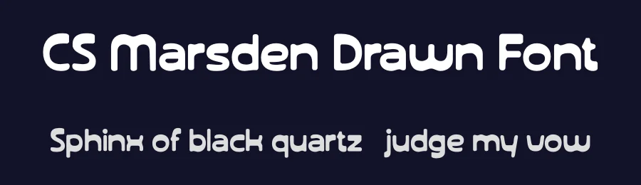 CS Marsden Drawn Font by craftsupplyco — Display Font — thumbnail 2