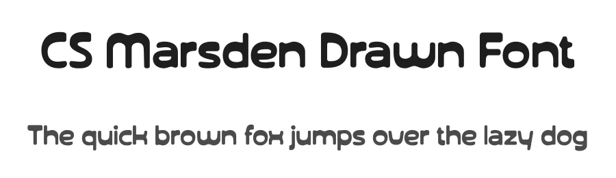 CS Marsden Drawn Font by craftsupplyco — Display Font