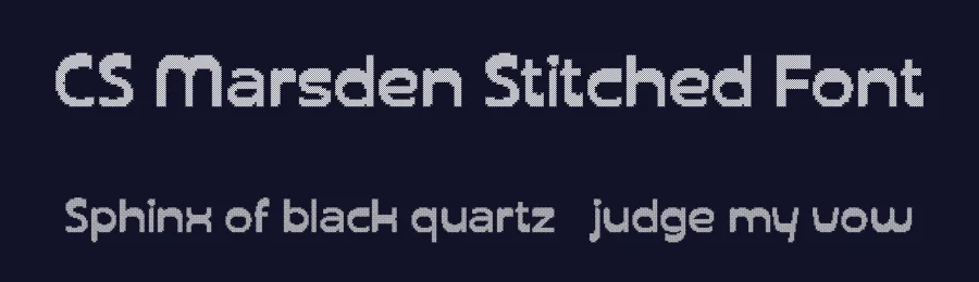 CS Marsden Stitched Font by craftsupplyco — Display Font — thumbnail 2