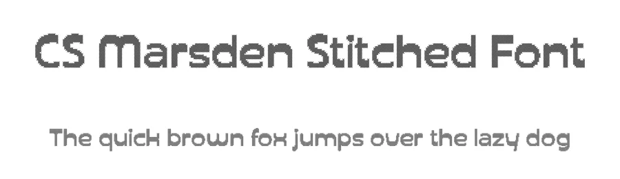CS Marsden Stitched Font by craftsupplyco — Display Font