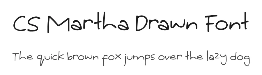 CS Martha Drawn Font by craftsupplyco — Script Handwritten Font