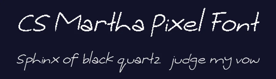 CS Martha Pixel Font by craftsupplyco — Script Handwritten Font — thumbnail 2