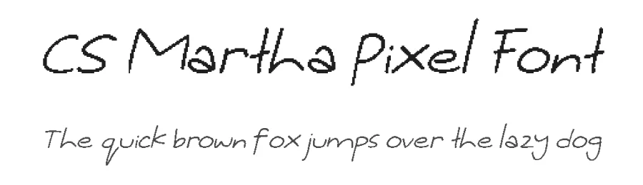 CS Martha Pixel Font by craftsupplyco — Script Handwritten Font