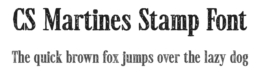 CS Martines Stamp Font by craftsupplyco — Display Font