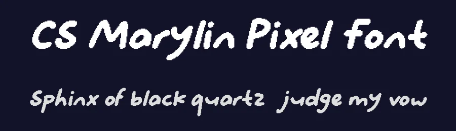 CS Marylin Pixel Font by craftsupplyco — Script Handwritten Font — thumbnail 2