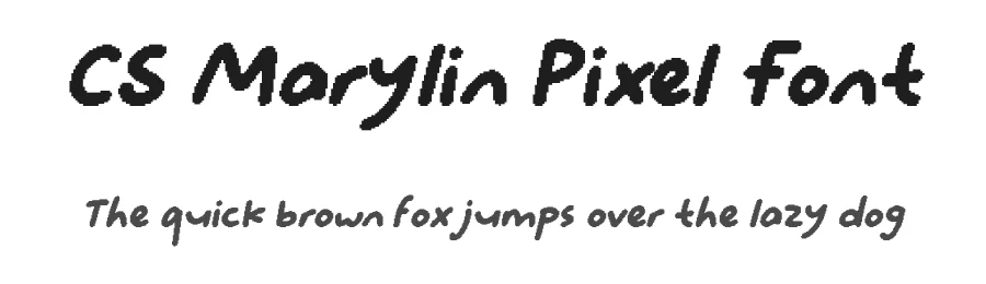 CS Marylin Pixel Font by craftsupplyco — Script Handwritten Font