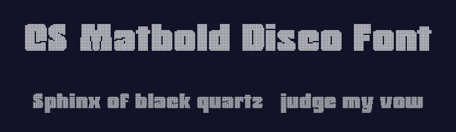 CS Matbold Disco Font by craftsupplyco — Display Font — thumbnail 2