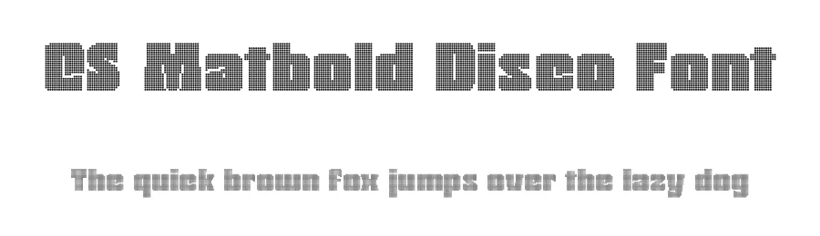 CS Matbold Disco Font by craftsupplyco — Display Font