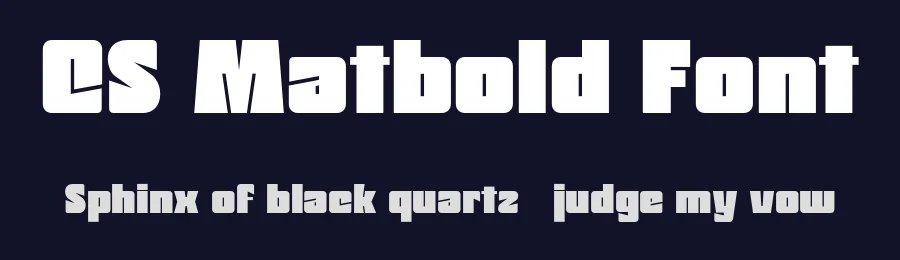 CS Matbold Font by craftsupplyco — Display Font — thumbnail 2