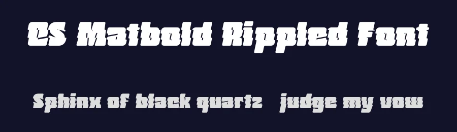 CS Matbold Rippled Font by craftsupplyco — Sans Serif Font — thumbnail 2