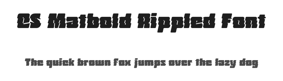CS Matbold Rippled Font by craftsupplyco — Sans Serif Font