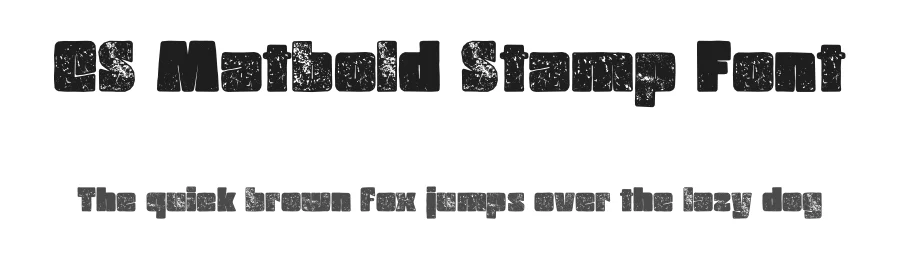 CS Matbold Stamp Font by craftsupplyco — Display Font
