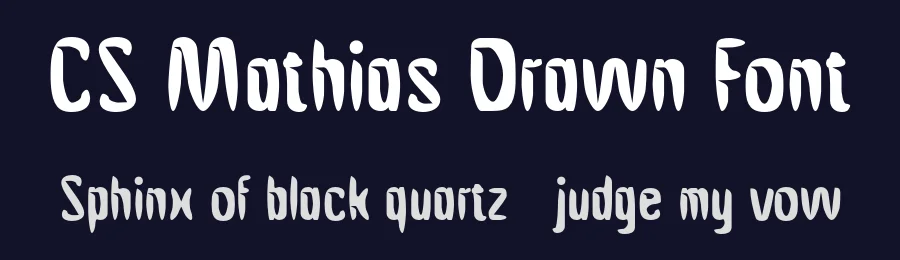 CS Mathias Drawn Font by craftsupplyco — Display Font — thumbnail 2