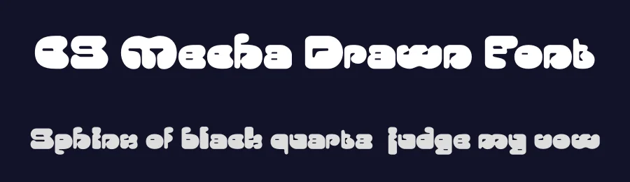 CS Mecha Drawn Font by craftsupplyco — Display Font — thumbnail 2