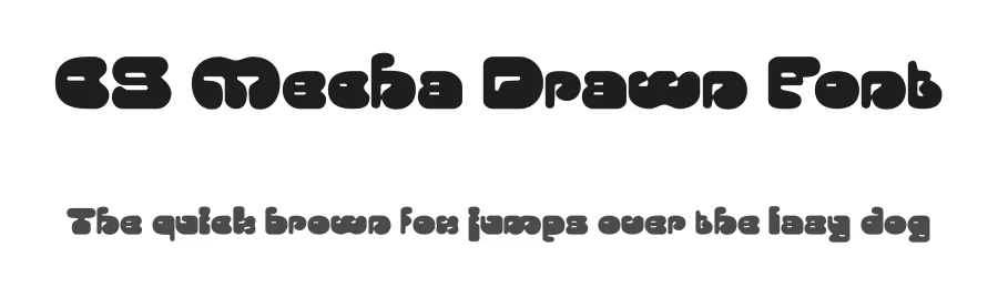 CS Mecha Drawn Font by craftsupplyco — Display Font
