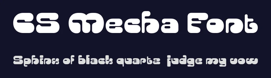 CS Mecha Font by craftsupplyco — Display Font — thumbnail 2