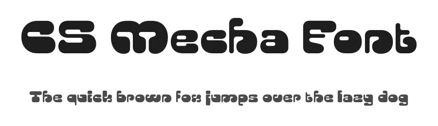 CS Mecha Font by craftsupplyco — Display Font