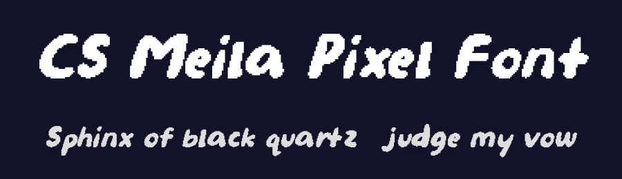 CS Meila Pixel Font by craftsupplyco — Script Handwritten Font — thumbnail 2